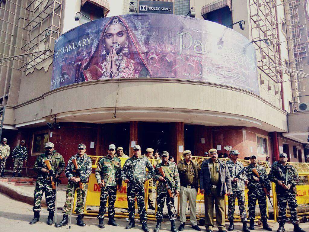 Security outside Padmavat Theater Laffaz Media