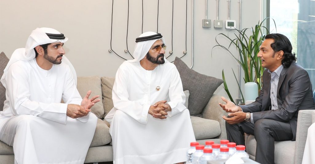 Indian billionaire businessman Divyank Turakhia meets the Ruler of Dubai