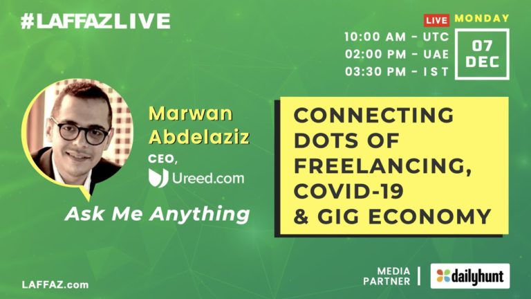AMA with Ureed’s Marwan Abdelaziz on Freelancing, COVID-19 & Gig Economy
