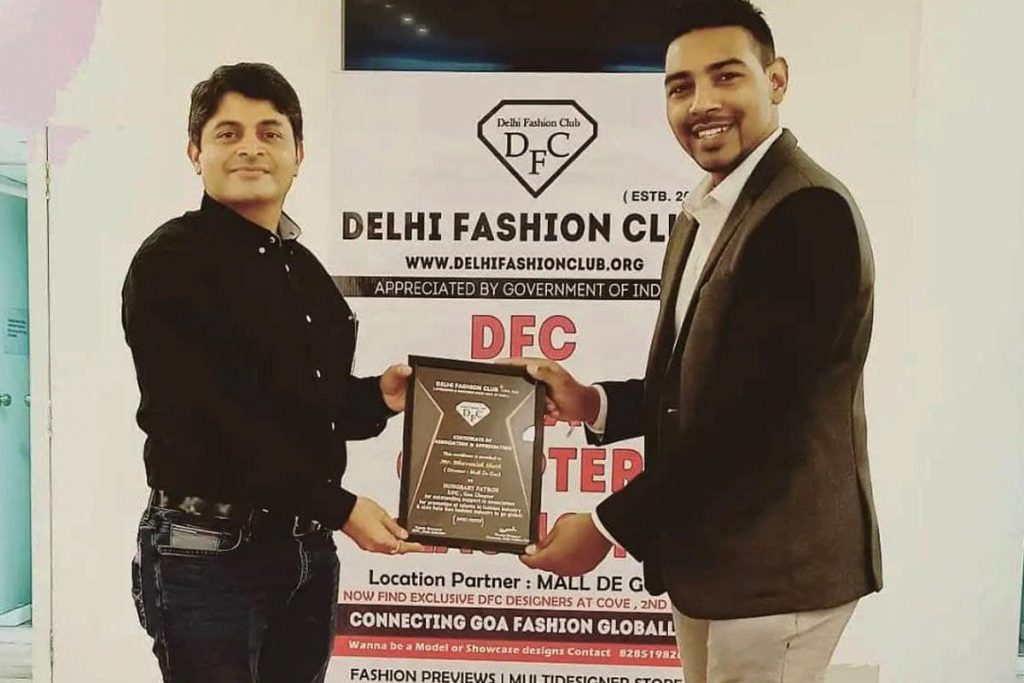 DFC Chairman Harshit Dhingaun also honoured Bhuvanesh Sheth, Director, Mall De Goa as DFC Goa patron for his great support to association and achievement in the field of fashion and connecting Goa with global brands.