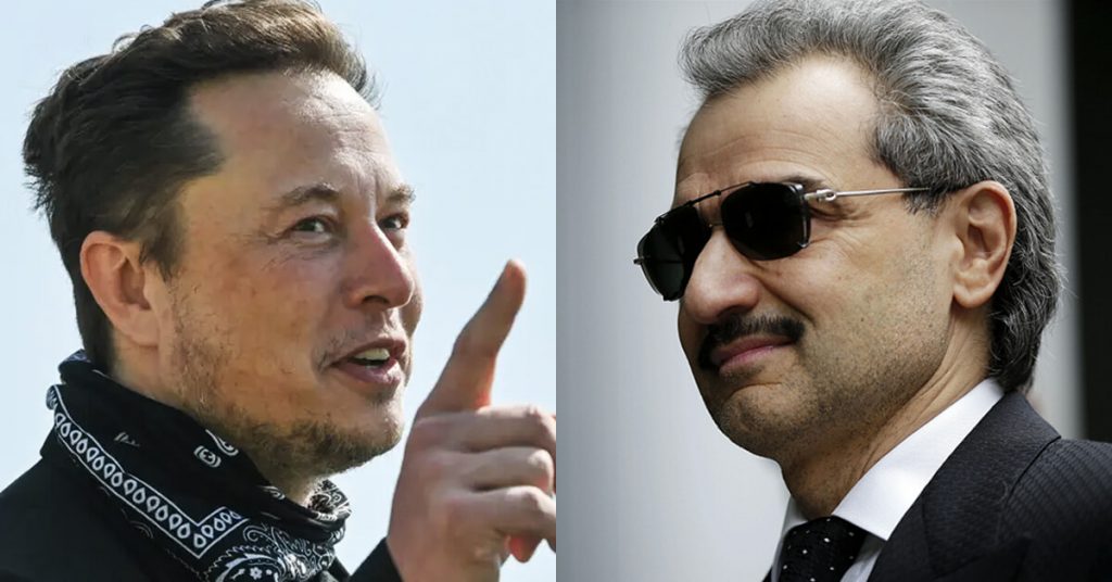 Elon Musk faces discord Saudi prince Talal over his Twitter buyout plan