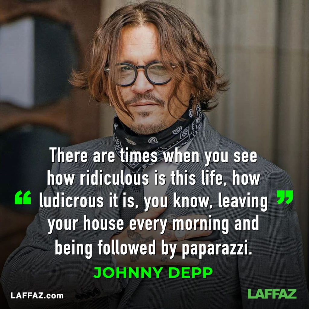 statements on achievement by Johnny Depp