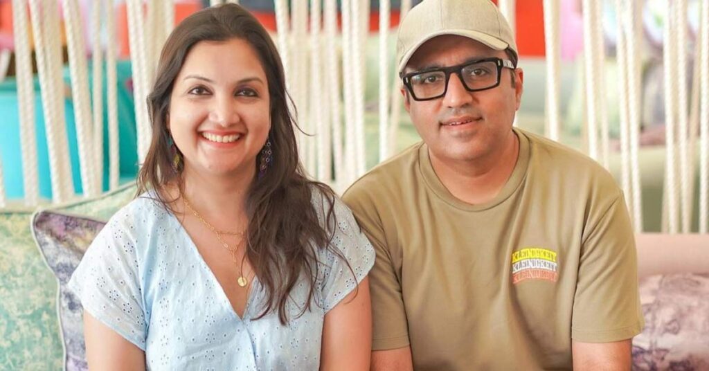 Ashneer Grover, co-founder of BharatPe, and his wife Madhuri Jain Grover, former HR director of BharatPe