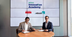 A picture of Bader Sater, CEO of BFB on the left, and Yanal Jallad, Managing Director of Reboot01 on the right