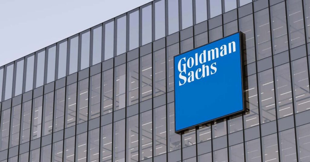 A building with Goldman Sachs logo