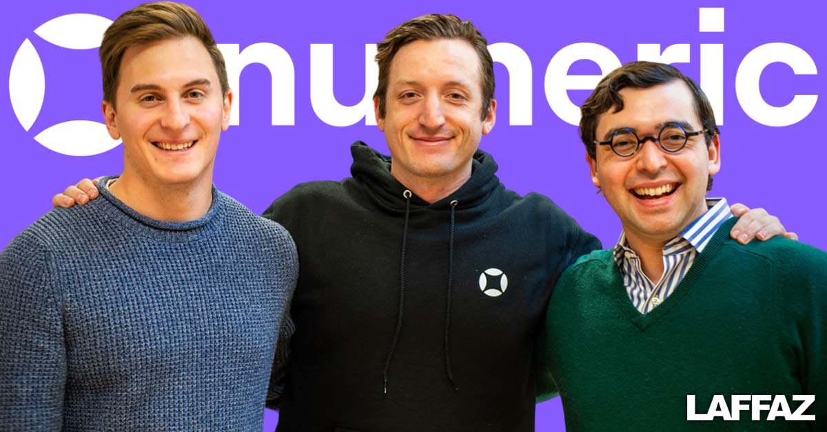 Numeric co-founders: Andrew Bihl on left, Parket Gilbert in middle, and Anthony Alvernaz on the right