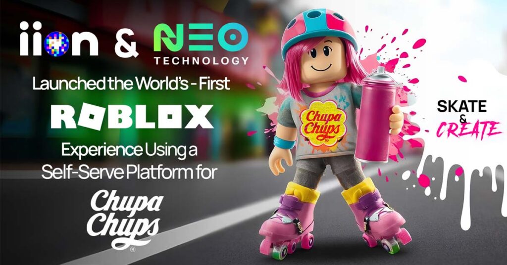 A demonstration of Chupa Chups branding in the ROBLOX game universe - created by iion and NEO Technology