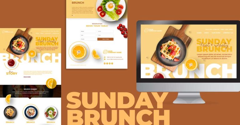 A restaurant newsletter template