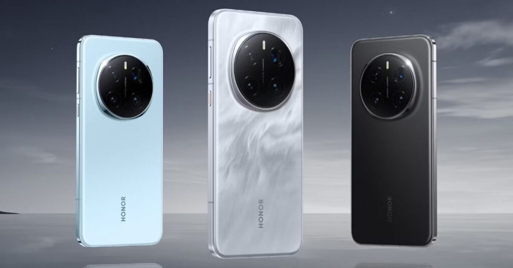 A depiction of HONOR Magic7 pro in different colors