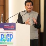 Piyush Goyal speaking at the Startup Mahakumbh 2025, New Delhi