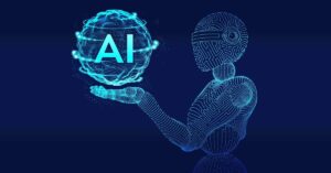 AI vector illustration - humanoid