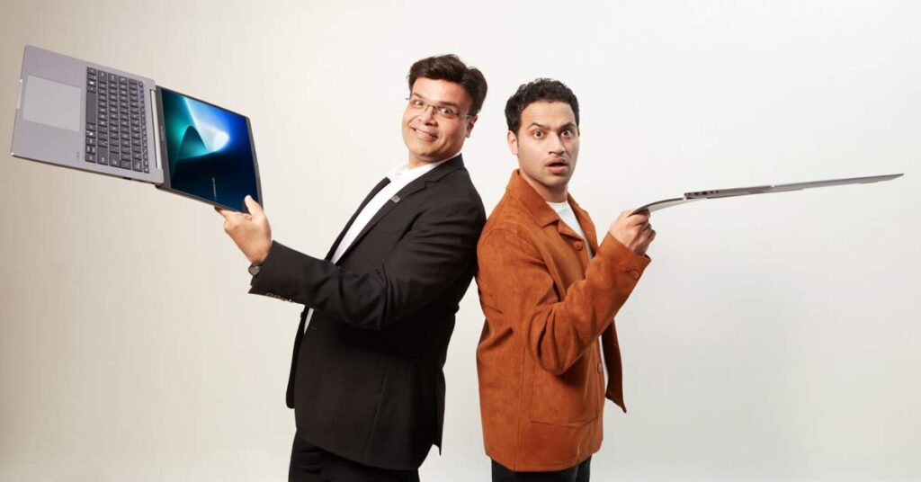 Dinesh Sharma of Asus India, and YouTuber Raj Shamani