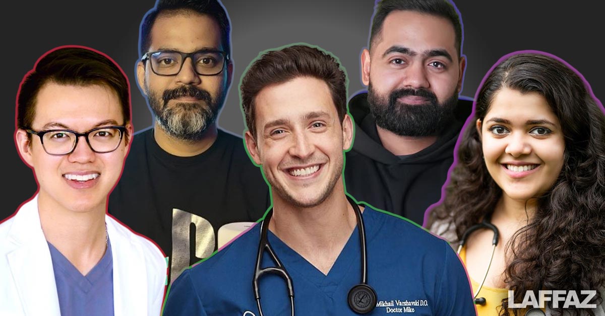 Dr. Austin Chiang, Dr. Cyriac Abby Philips, Dr. Mikhail Varshavski, Dr. Karan Rajan, Dr. Tanaya Narendra among some of the most popular Docfluencers