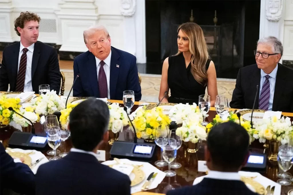 White House Dinner with President Trump and Tech Leaders, Thursday, September 4, 2025