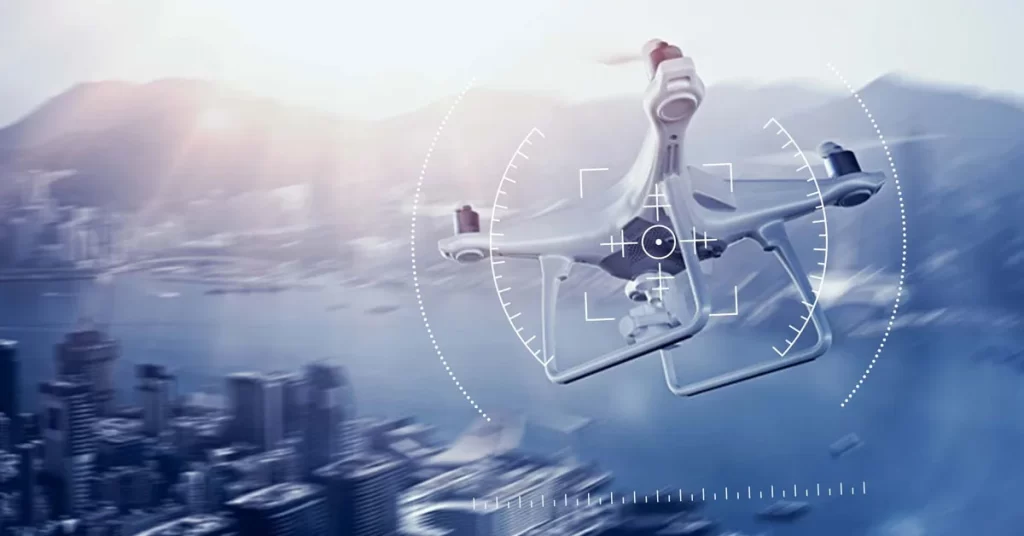 An anti-drone jammer targets an unauthorized drone
