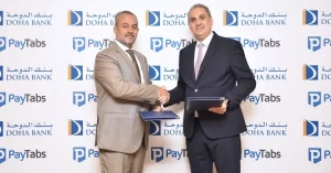 Pictured: Charif El-Baba of Doha Bank and Eyad Musharbash of PayTabs Group