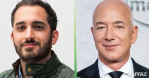 Ali Madani (Left), Co-founder & CEO, Profluent; Jeff Bezos