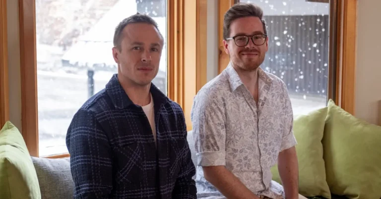 Onton co-founders Zach Hudson and Alex Gunnarson after raising $7.5 million to expand the startup’s AI-powered commerce platform.