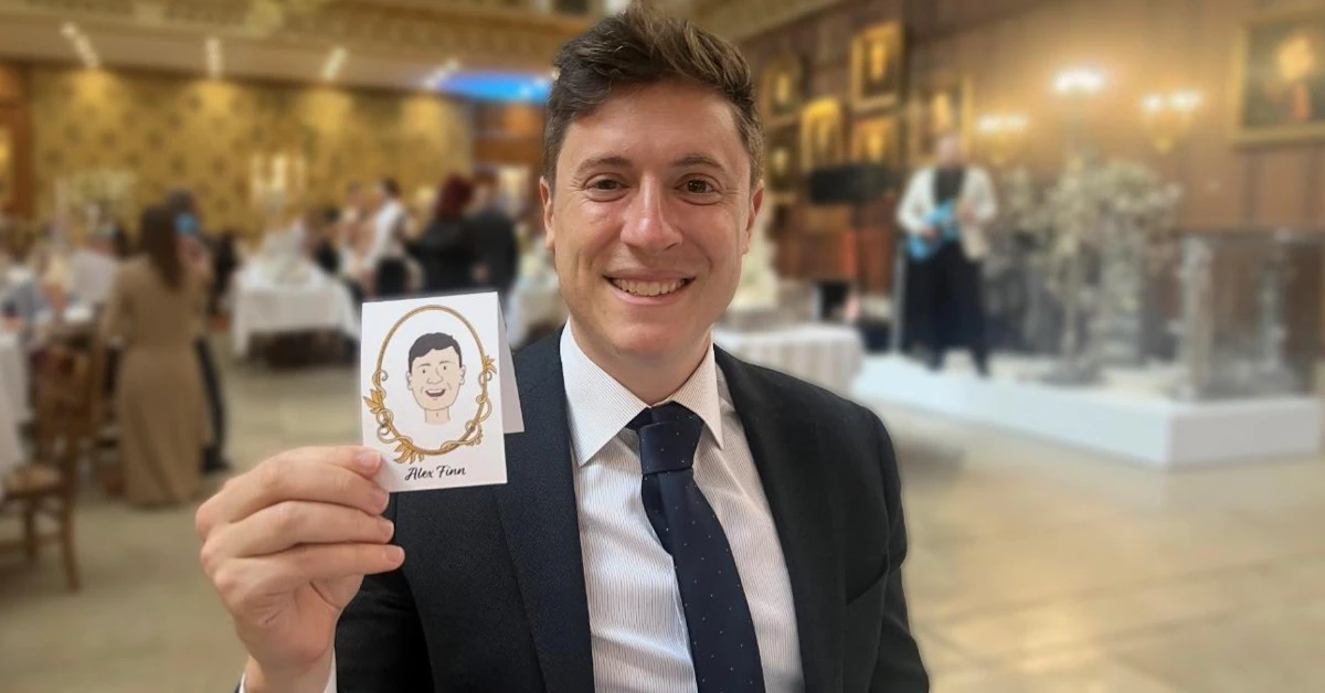 Alex Finn, tech founder and AI app developer, pictured in an image shared on X.