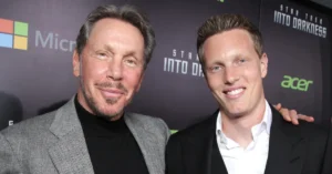 Oracle founder Larry Ellison and Paramount CEO David Ellison