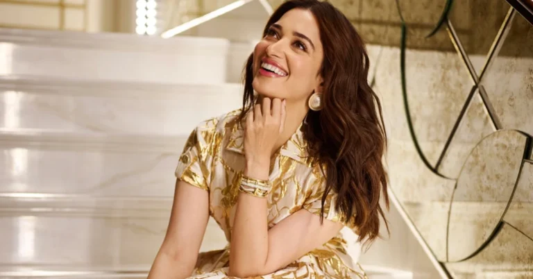 Tamannaah Bhatia poses for a photograph during a public appearance in Mumbai.