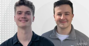 Josh Mitchell (left) and Eddie Raven, co-founders of YC-backed startup Overlord