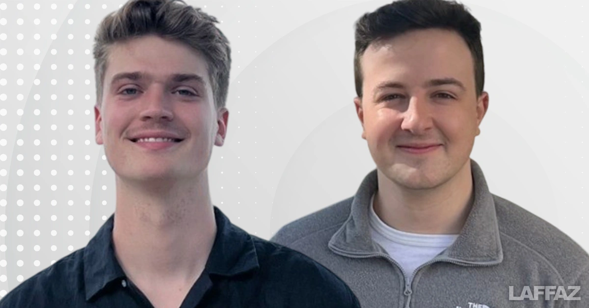 Josh Mitchell (left) and Eddie Raven, co-founders of YC-backed startup Overlord