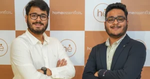 HomeEssentials co-founders Tanishq Jain and Divyam Jain following the company’s ₹70 crore pre-Series B funding round led by 360 ONE Asset.