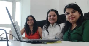 Sheetal Tarkas, Noor Fatma and Meenal Gupta, co-founders of Easiofy Solutions, the AI healthcare startup behind the ImagiXAI medical imaging platform.