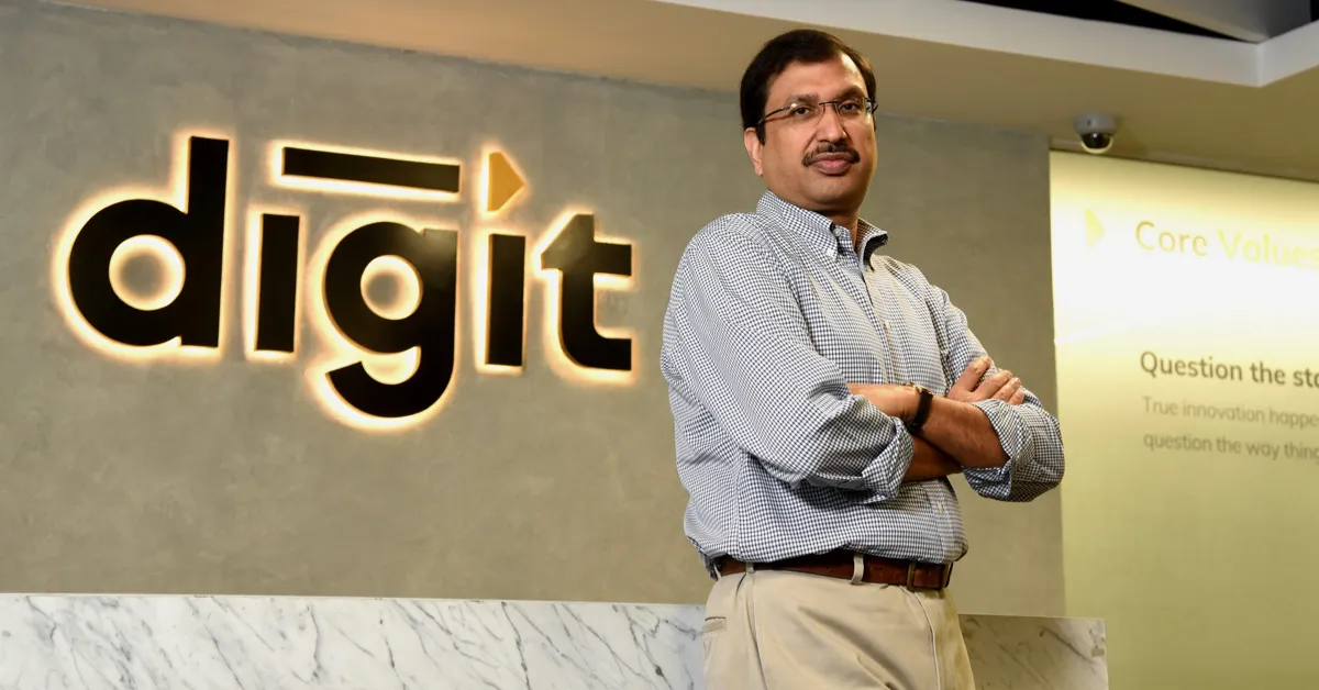 Go Digit tax demand notice - Kamesh Goyal, founder of Go Digit Insurance, during a corporate event