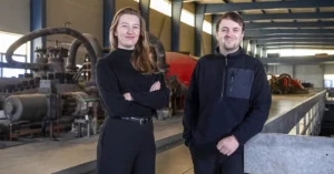 Julie Böhning (left), CEO, and Jérémy Marciacq (right), CTO and co-founders of PAVE Space, the Swiss orbital transfer vehicle startup that raised a $40 million seed round in March 2026
