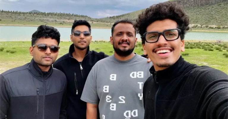 Lanstitut Co-founders, from left to right — Murshid Ibinu Rahman (CBO), Yasin Bin Saleem (CMO), Abdul Vajid (CHRO), and Khubaib Abdul Salam (CEO)