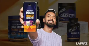 KL Rahul, Indian cricketer and brand Ambassador of HyugaLife who joined the seed funding round for the company in 2024