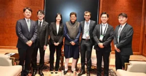 KRAFTON and Naver Corporation leadership with Union Commerce Minister Piyush Goyal at the announcement of the ₹6,000 crore India-focused Unicorn Growth Fund in New Delhi on April 21, 2026