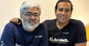 NudgeBee co-founders Shiv Pratap Singh and Rakesh Rajendran, who raised $3 million in seed funding led by Kalaari Capital in April 2026 for their agentic AI cloud operations platform