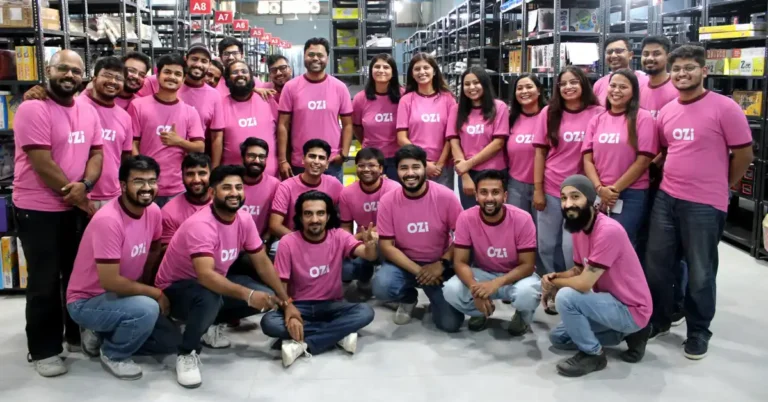 OZi founding team at their Gurugram operations hub, the baby and kids quick commerce startup that raised $6.2 million in Series A funding in 2026