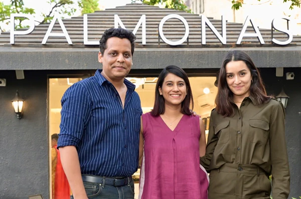 Palmonas co-founders Amol Patwari, Pallavi Mohadikar, and Shraddha Kapoor together