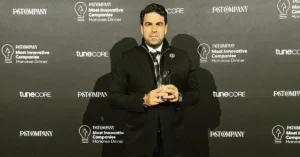 Sachin Dev Duggal, founder and former CEO of Builder.ai, at a technology conference