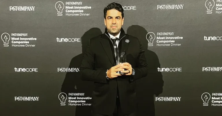 Sachin Dev Duggal, founder and former CEO of Builder.ai, at a technology conference