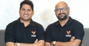 Vobiz.ai co-founders Suman Gandham and Vikash Srivastava of the Bengaluru-based AI telephony infrastructure startup