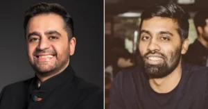 Akshaye Widhani, CEO of Yash Raj Films, and Mayank Yadav, Co-Founder and CEO of Rusk Media, at the announcement of YRF's strategic investment in Rusk Media's Alright TV platform