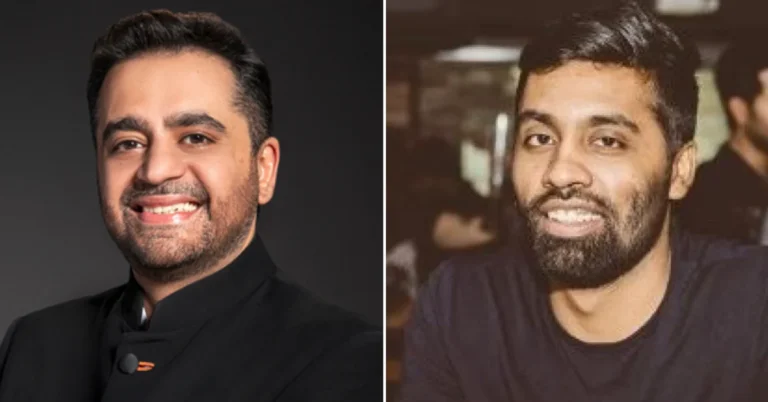 Akshaye Widhani, CEO of Yash Raj Films, and Mayank Yadav, Co-Founder and CEO of Rusk Media, at the announcement of YRF's strategic investment in Rusk Media's Alright TV platform