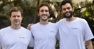 Mitti Labs co-founders Nate Torbick, Xavier Laguarta Soler and Devdut Dalal standing together