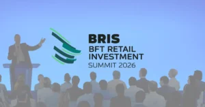 Logo of BRIS 2027, the BFT Retail & Investment Summit in Bahrain on 18 March 2027